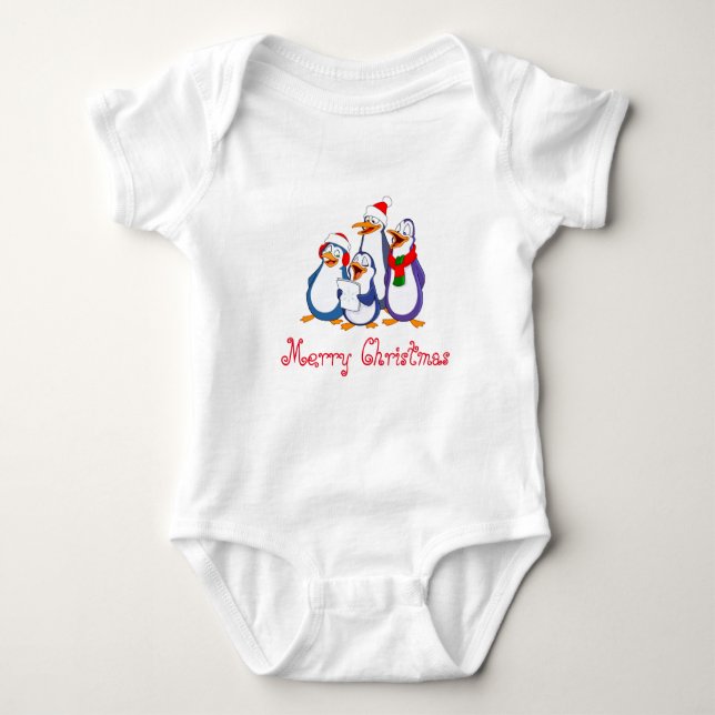 Camisa de Natal do Baby Penguins (Frente)