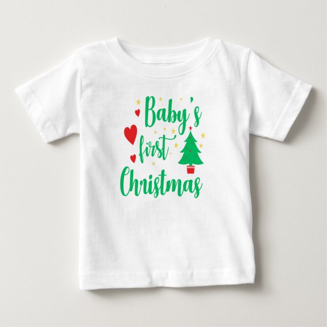 Camisa de Natal do Bebê - Feriado Celebrati (Frente)