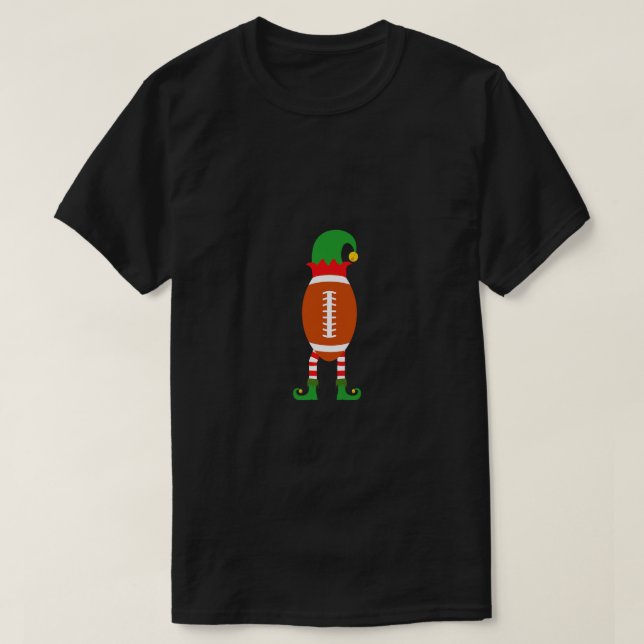 Camisa de Natal do Elf de Futebol para Meninos Tod (Frente do Design)