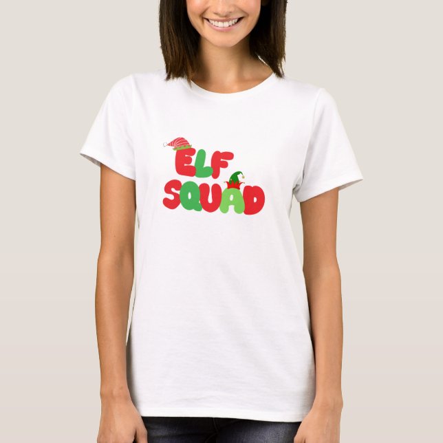Camisa de Natal do Elf Squad (Frente)