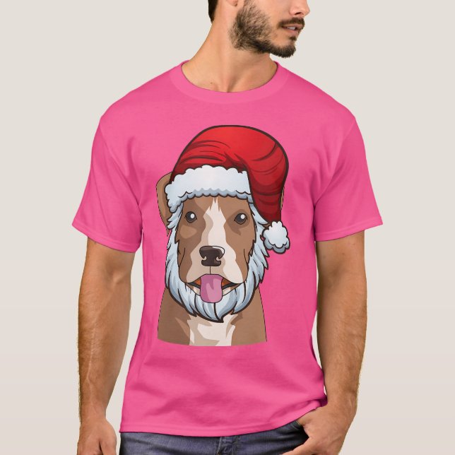 Camisa de Natal do Papai Noel Engraçado Boxer (Frente)