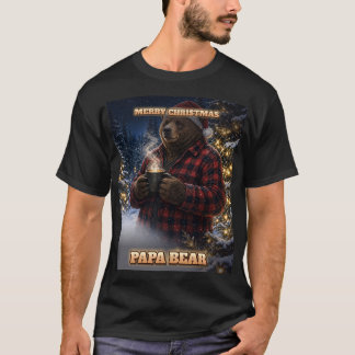 Camisa de Natal do Papai Urso Conjunto Família Urs