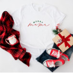 Camisa de Natal do Script da feliz Mama<br><div class="desc">Estamos sempre a adicionar novas designs diariamente!</div>