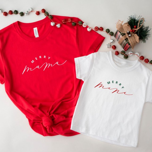 Camisa de Natal do Script da feliz Mama (Criador carregado)