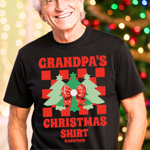 Camisa de Natal do Vovô Personalizado