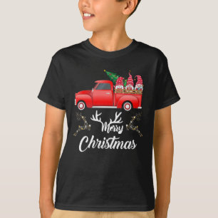 Camisa de Natal dos Gnomos de Caminhão Vermelho -
