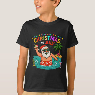 Camisa De Natal Em Julho Meninos Santa Coco Su