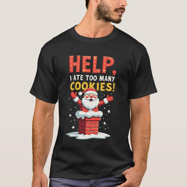 Camisa de Natal engraçada | Tee de Humor Festivo F (Frente)