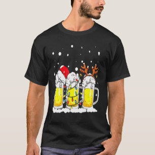 CAMISA DE NATAL ENGRAÇADO. CAÇA DE CERVEJA, NÃO CO