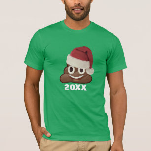 Camisa De Natal Engraçado Do Poop Emoji De Ano Per