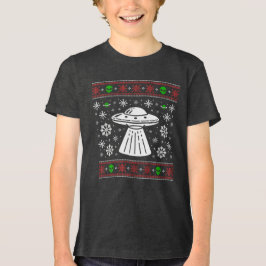 CAMISA DE NATAL FEIA DE ALIEN UFO NATAL