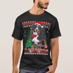 Camisa de Natal Feia de Cachorro Montanha Bernesa 