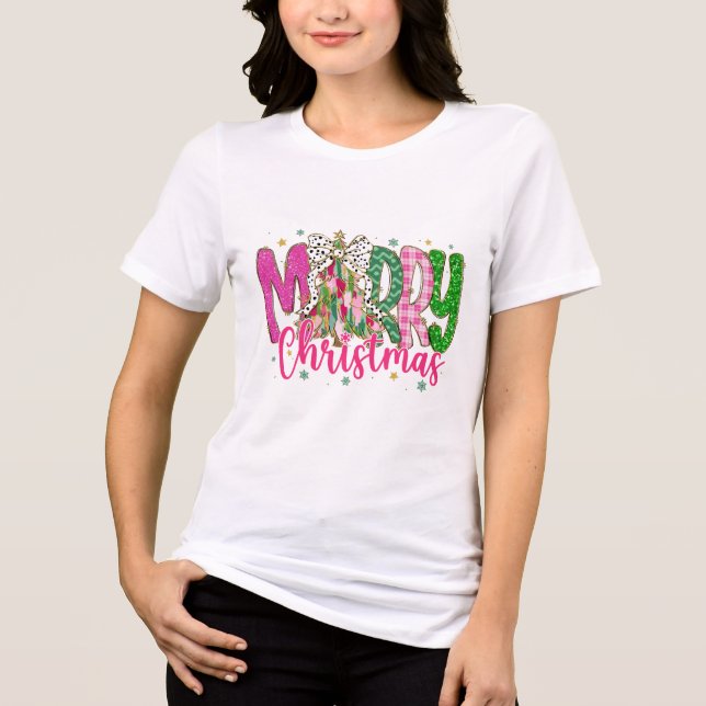 Camisa de Natal feliz, Camisa de Natal feminina (Frente)