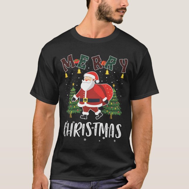 Camisa de Natal Feliz: Moda Festiva! (Frente)