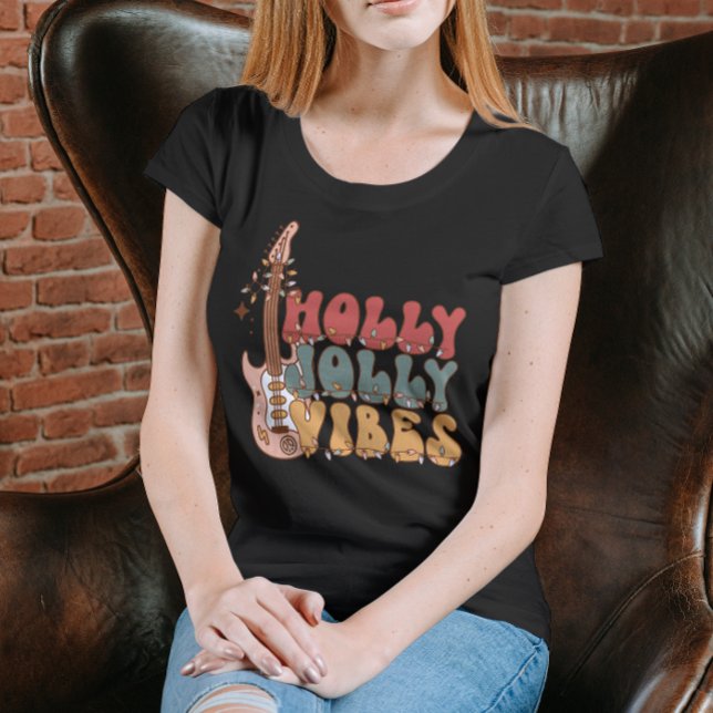 Camisa de Natal feliz para Holly Jolly Vibes (Criador carregado)