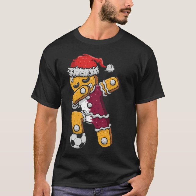 Camisa De Natal, Garoto De Futebol Jérsei Dabbing (Frente)