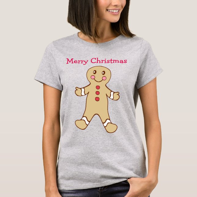 Camisa De Natal Gingerbread Nightgown (Frente)
