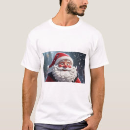 Camisa de Natal Jolly Santa Claus para Homens