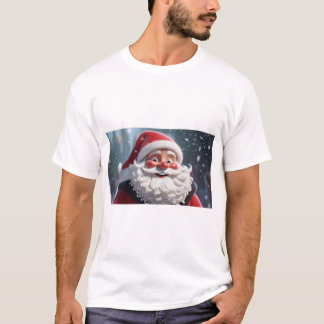 Camisa de Natal Jolly Santa Claus para Homens
