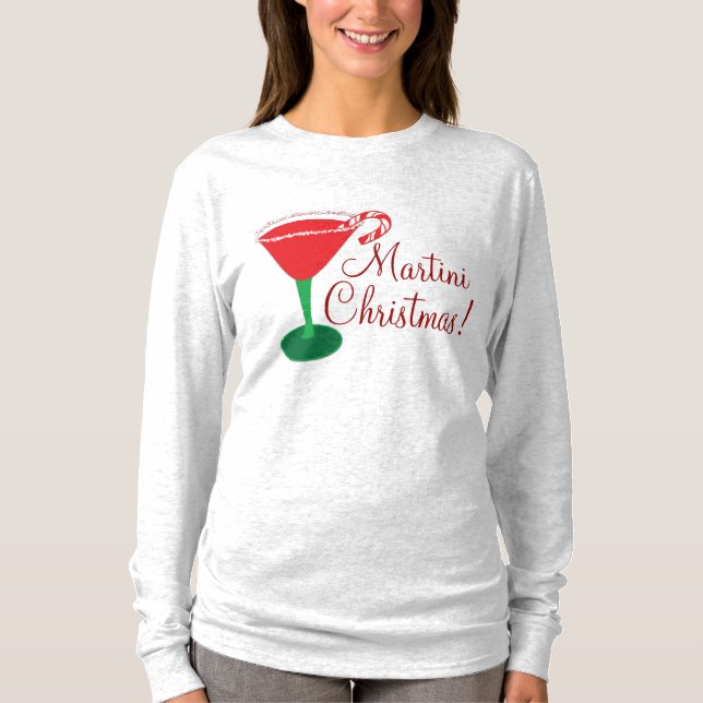 Camisa de Natal Martini para Mulher (Frente)