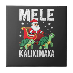 Camisa de Natal Mele Kalikimaka Trenó do Papai No