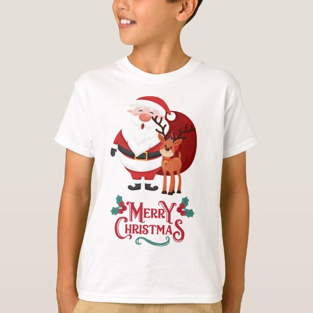 Camisa de Natal para crianças (Frente)