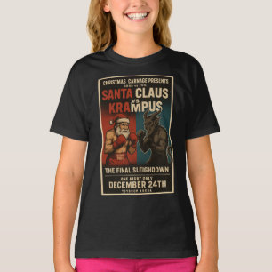 Camisa de Natal Santa vs Krampus Fight Night – Dar