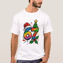 Camisa de Natal Six Seven, Camiseta Viral 6 7 Meme