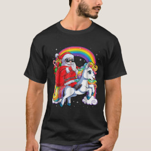 Camisa De Natal Unicórica Garotas Papais noeis Ga