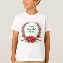 Camisa de Natal Woof Woof - Texto Personalizável