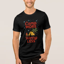 Camisa de natureza de caminhada de tenda de foguei