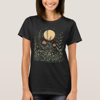 Camisa De Natureza Esética Da Lua Lunar