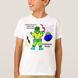 Camisa de nave espacial Zacky Green Robot Zippie