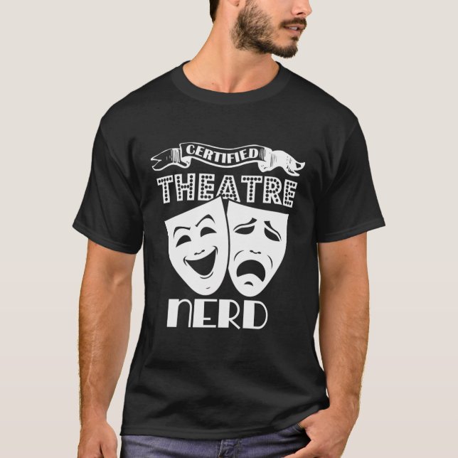 Camisa de Nerd de Teatro de Noveldade Certificada (Frente)