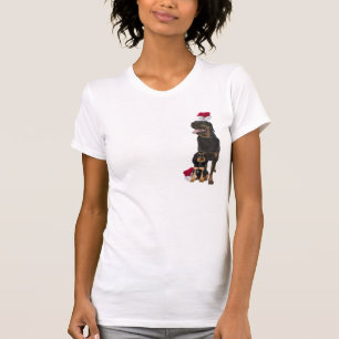 Camisa de noite do Natal de Rottweiler