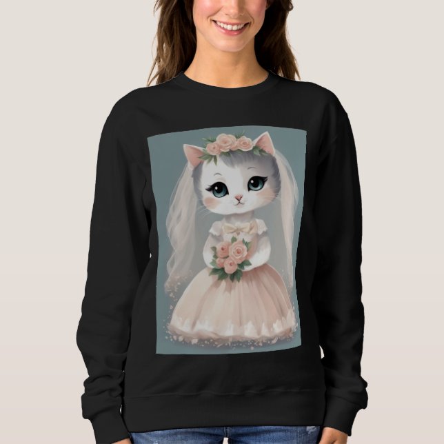 CAMISA DE NOIVA GATA CASAMENTO (Frente)