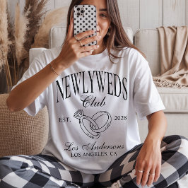 Camisa de noiva personalizada, Sr. e Sra. Honeymoo