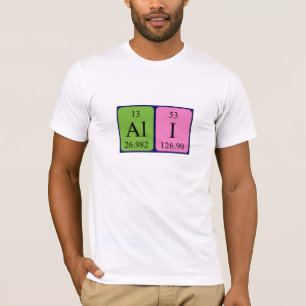 Camisa de nome de mesa periódica Ali