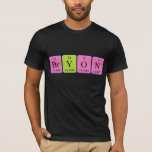 Camisa de nome de mesa periódica Bryon<br><div class="desc">Bryon se soletrava como Br Y O N (Bromine Yttrium Oxygen Nitrogen) em uma camisa para o cientista em você. Não consegues encontrar o que queres?</div>