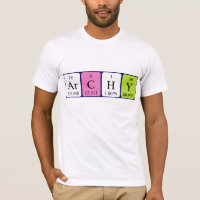 Camisa de nome de mesa periódica de arquivo
