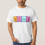 Camisa de nome de mesa periódica Dilan<br><div class="desc">Dilan escreveu D I La N (Deuterium Iodine Lanthanum Nitrogen) em uma camisa para o cientista em você.</div>