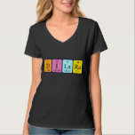 Camisa de nome de mesa periódica Dilara<br><div class="desc">Dilara soletrou como D I La Ra (Deuterium Iodine Lanthanum Radium) em uma camisa para o cientista em você. Não consegues encontrar o que queres?</div>