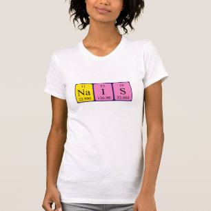 Camisa de nome de mesa periódica do Nais