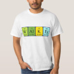 Camisa de nome de mesa periódica do Walker<br><div class="desc">Walker escreveu como W Al K Er (Tungsten Aluminium Potássio Erbium) em uma camisa para o cientista em você.</div>