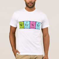 Camisa de nome de mesa periódica Werner