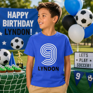 Camisa de Nono Aniversário dos Meninos
