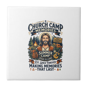 Camisa de Nostalgia do Acampamento da Igreja Jesus