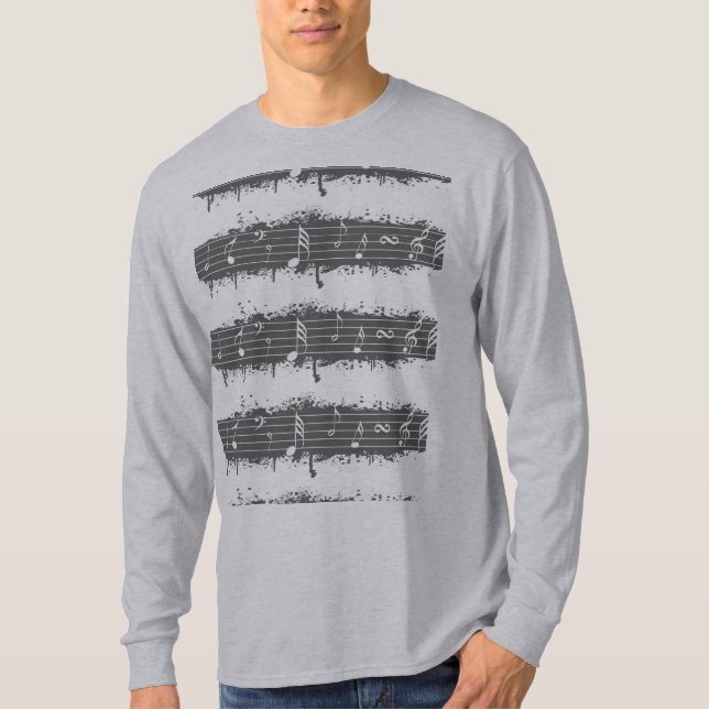 Camisa de Notas Musicais (Frente)