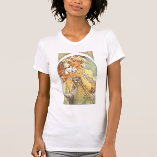 Camisa de Nouveau da arte da "flor" de Alphonse