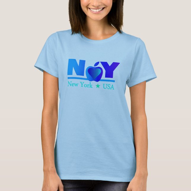 Camisa de Nova Iorque - escolha estilo e cor (Frente)